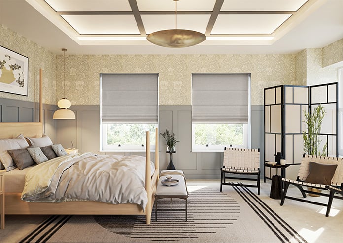 Faye, Walrus Grey - Motorised Roman Blind - Image 8